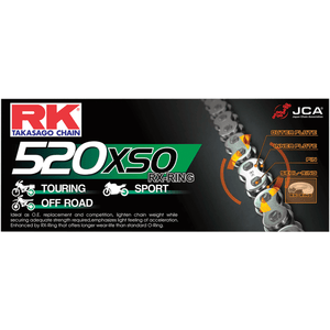 520 Xso Chain By Rk 520XSO120 Rear Drive Chain RK520XSO-120 Parts Unlimited Drop Ship