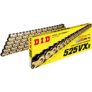 525 Vx3 Drive Chain By Did 525VX3GBX130ZB Rear Drive Chain 1223-1462 Parts Unlimited Drop Ship