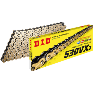 530 Vx3 Chain By Did 530VX3GBX130ZB Rear Drive Chain 1223-1455 Parts Unlimited Drop Ship