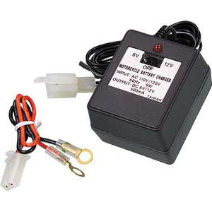 6/12 Volt Battery Charger by Fire Power 84-15650 Battery Charger 56-1111 Western Powersports