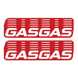 6" Gasgas Decal 10 Pk By D'Cor 40-65-107 Brand Decal 862-4065107 Western Powersports