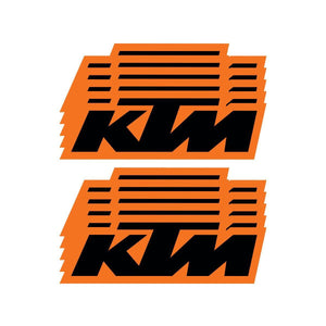 6" Ktm Decal 10 Pk By D'Cor 40-30-107 Brand Decal 862-4030107 Western Powersports