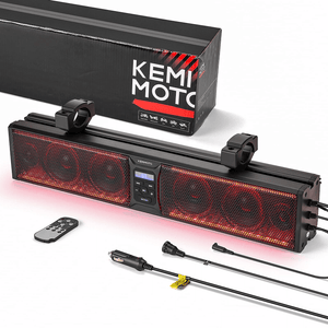 6 Speaker 26 Inch RGB Universal Sound Bar For 1.75''-2.25'' Roll Bar by Kemimoto B0117-01801BK Sound Bar Speaker B0117-01801BK Kemimoto