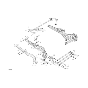 64" LH Rear Arm Protector by Can-Am 706003211 OEM Hardware 706003211 Off Road Express Peach St