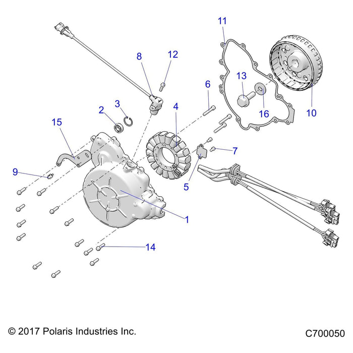 660 Watt Stator, 706 Mm by Polaris