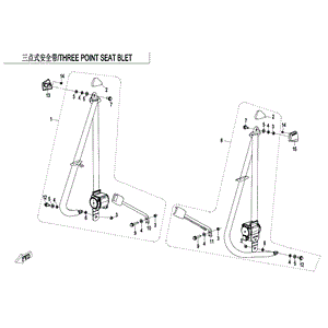 7/16 Nut by CF Moto 9030-341002 OEM Hardware 9030-341002 Northstar Polaris