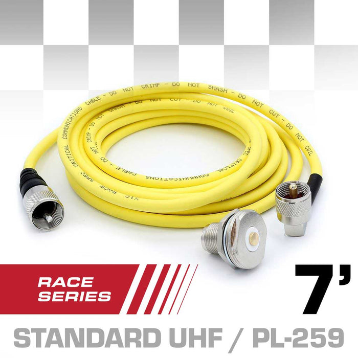 7 Ft Antenna Coax Cable Kit - Race Series - by Rugged Radios by Rugged Radios