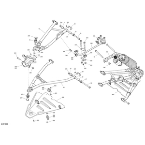 72 LH A-Arm Protector by Can-Am 706203383 OEM Hardware 706203383 Off Road Express Peach St