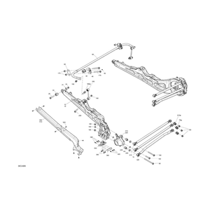 72 LH Rear Arm Protector by Can-Am 706003209 OEM Hardware 706003209 Off Road Express Peach St