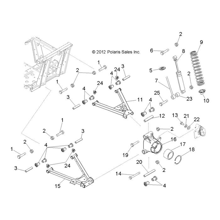 73.96 Mm. Pivot Shaft by Polaris