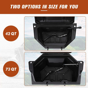 73 QT Rear Storage Bed Box for Polaris RZR PRO XP / 4 (2020-2023) by Kemimoto B0113-05401BK Cargo Box B0113-05401BK Kemimoto