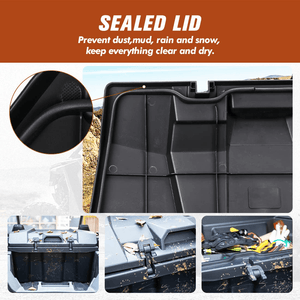 73 QT Rear Storage Bed Box for Polaris RZR PRO XP / 4 (2020-2023) by Kemimoto B0113-05401BK Cargo Box B0113-05401BK Kemimoto