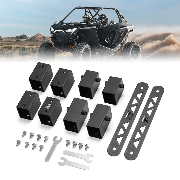 8PCS Seat Risers Spacers 2'' Lift Kit for Polaris RZR PRO XP 2-Seat by Kemimoto