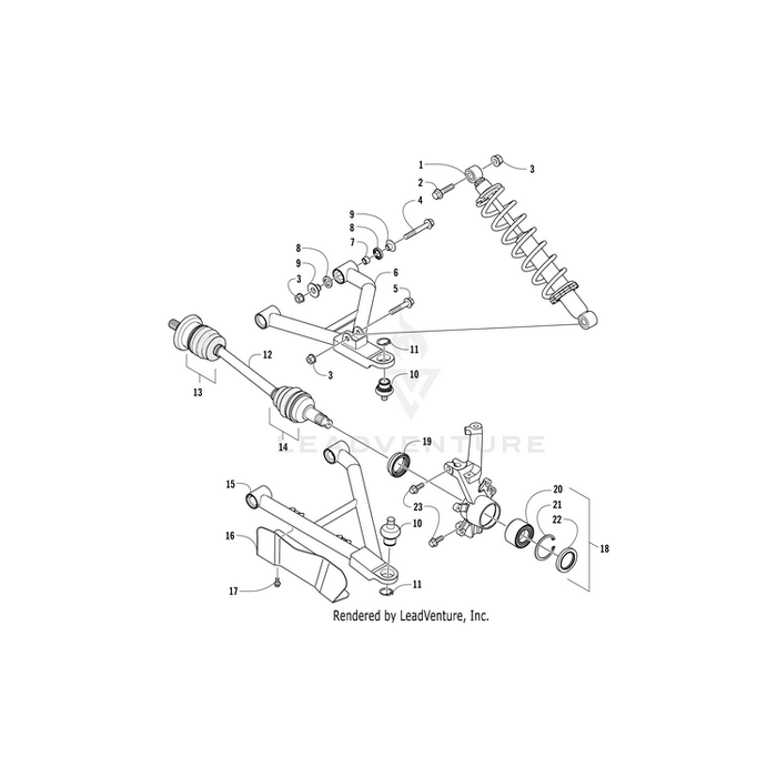 A-Arm Assy Fr Lower Lh By Arctic Cat