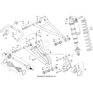 A-Arm,Fr-Lwr-Lh-Assy Dynamic Gray By Arctic Cat 1503-797 OEM Hardware 1503-797 Off Road Express