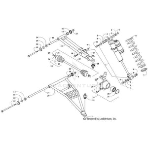 A-Arm,Fr-Lwr-Lh-Assy-Med Green By Arctic Cat 1503-255 OEM Hardware 1503-255 Off Road Express