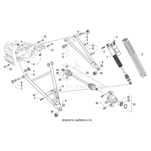 A-Arm,Fr Lwr Lh-Ptd Team A Grn-Assy By Arctic Cat 0503-663 OEM Hardware 0503-663 Off Road Express