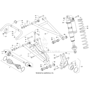 A-Arm,Fr-Upr-Assy Dynamic Gray By Arctic Cat 1503-816 OEM Hardware 1503-816 Core Power Equipment