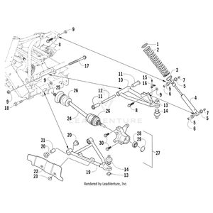 A-Arm, Lower - Front Left - Assembly (Platinum) By Arctic Cat 0503-381 OEM Hardware 0503-381 Off Road Express