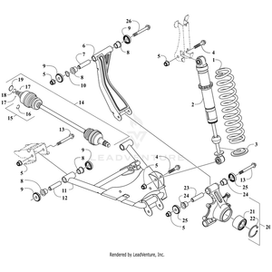 A-Arm, Rear - Lower Left By Arctic Cat 1504-643 OEM Hardware 1504-643 Off Road Express