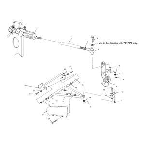 A-Arm Shaft, by Polaris 5131983 OEM Hardware P5131983 Off Road Express