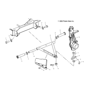 A-Arm Shaft by Polaris 5133676 OEM Hardware P5133676 Off Road Express