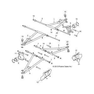 A-Arm Weld, Front, Upper, Right by Polaris 1021813-689 OEM Hardware P1021813-689 Off Road Express