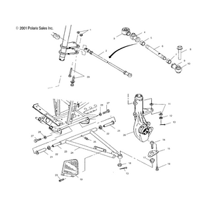 A-Frame Kit, Frame by Polaris 2201610 OEM Hardware P2201610 Off Road Express