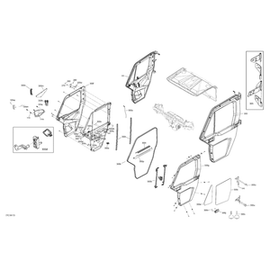 A-Pillar Glass LH by Can-Am 705800044 OEM Hardware 705800044 Off Road Express