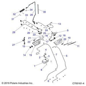 A-Pillar Wiper Harness by Polaris 2414190 OEM Hardware P2414190 Off Road Express