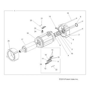 Abm Motor Rotor by Polaris 3235147 OEM Hardware P3235147 Off Road Express Drop Ship