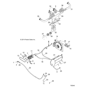 Ac Hose by Polaris 3120166 OEM Hardware P3120166 Off Road Express