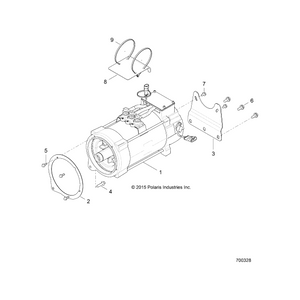 Ac Motor Assembly, Large by Polaris 4014867 OEM Hardware P4014867 Off Road Express Drop Ship