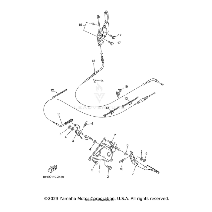 Accel Pedal Assembly by Yamaha