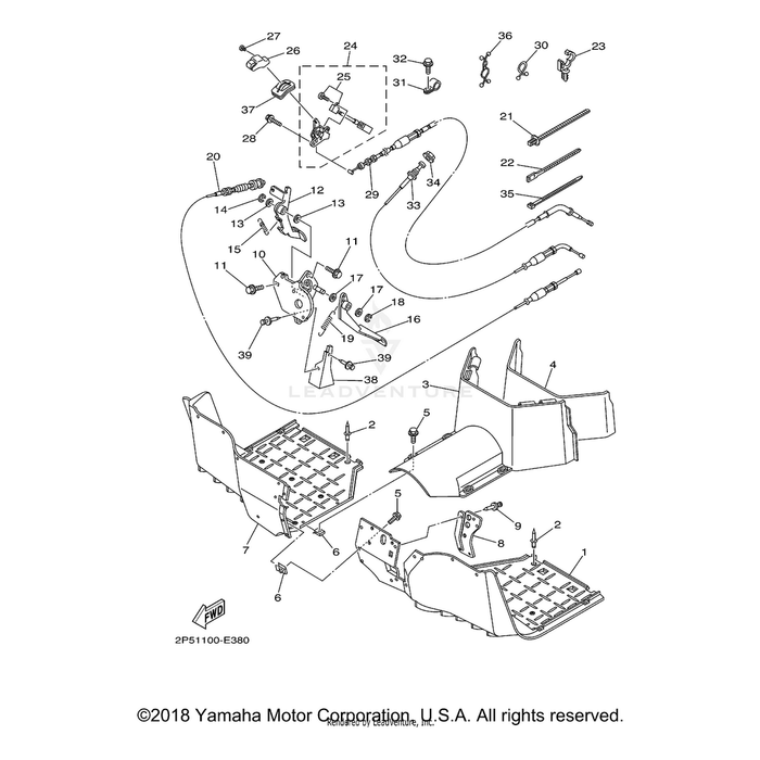 Accel Pedal Assembly by Yamaha