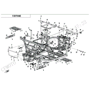 Accessory Bracket by CF Moto 5HY0-030070-10000 OEM Hardware 5HY0-030070-10000 Northstar Polaris