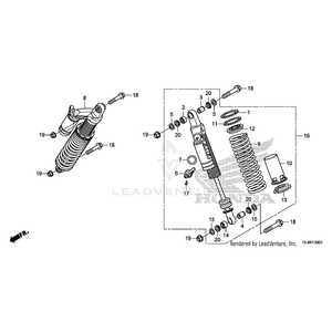 Adapter, Spring by Honda 52405-HL4-F41 OEM Hardware 52405-HL4-F41 Off Road Express Peach St