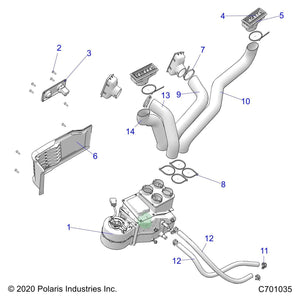 Adapter-Vent,Heater,Rgt by Polaris 8360140 OEM Hardware P8360140 Off Road Express