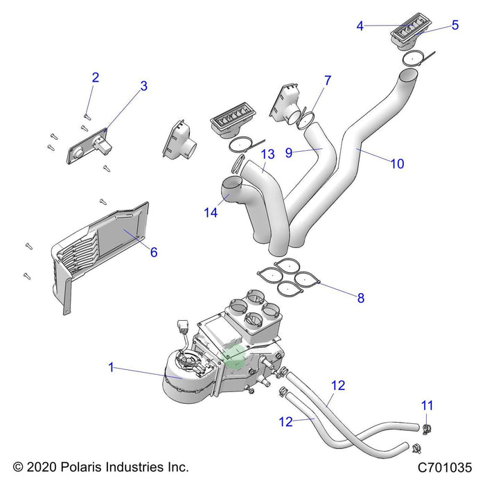 Adapter-Vent,Heater,Rgt by Polaris