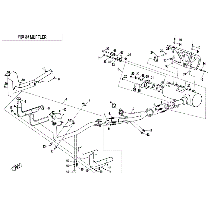 Adjust Support Rod by CF Moto