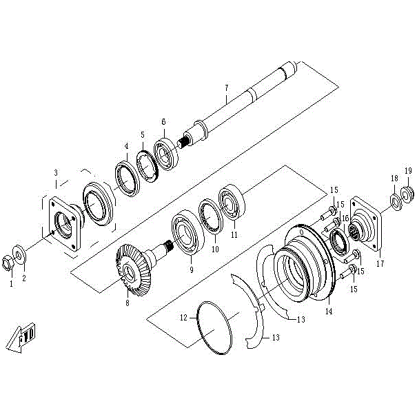 Adjust Washer Driven Bevel Gear (An) by CF Moto