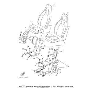 Adjuster Assembly by Yamaha 2HC-F7270-00-00 OEM Hardware 2HC-F7270-00-00 Off Road Express