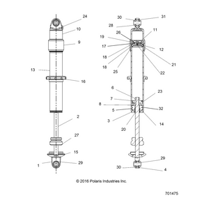 Adjuster, Spring 1620019-Ac by Polaris 1800802 OEM Hardware P1800802 Off Road Express