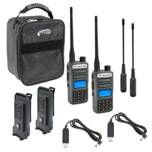 Adventure Pack -  2 Pack - Gmr2 Plus Gmrs And Frs Two Way Handheld Radios With Xl Batteries And Long Range Antennas - Grey by Rugged Radios RUGGED-ADVENTURE-PACK 01039374005619 Rugged Radios