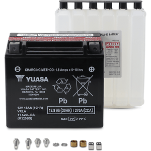 Agm Maintenance-Free Battery By Yuasa YUAM320BS Conventional Acid Battery YTX20L-BS Parts Unlimited Drop Ship