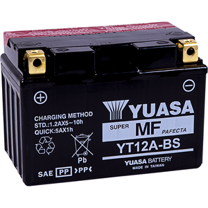 Agm Maintenance-Free Battery By Yuasa YUAM32ABS AGM Battery YT12A-BS Parts Unlimited Drop Ship