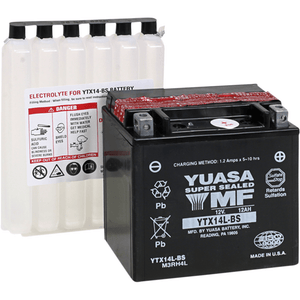 Agm Maintenance-Free Battery By Yuasa YUAM3RH4L Conventional Acid Battery 2113-0016 Parts Unlimited Drop Ship