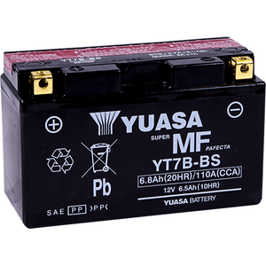 Agm Maintenance-Free Battery By Yuasa YUAM62T7B AGM Battery YT7B-BS Parts Unlimited Drop Ship