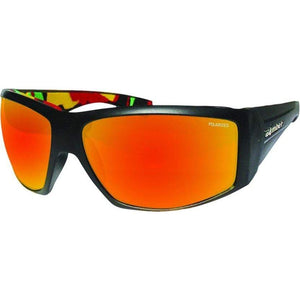 Ahi Bomb Eyewear Matte Black W/Red Mirror Polarized by Bomber AH111-RM-RSTA Sunglasses 519-0036 Western Powersports Drop Ship