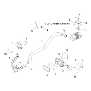 Air Baffeling Box by Polaris 5437950 OEM Hardware P5437950 Off Road Express